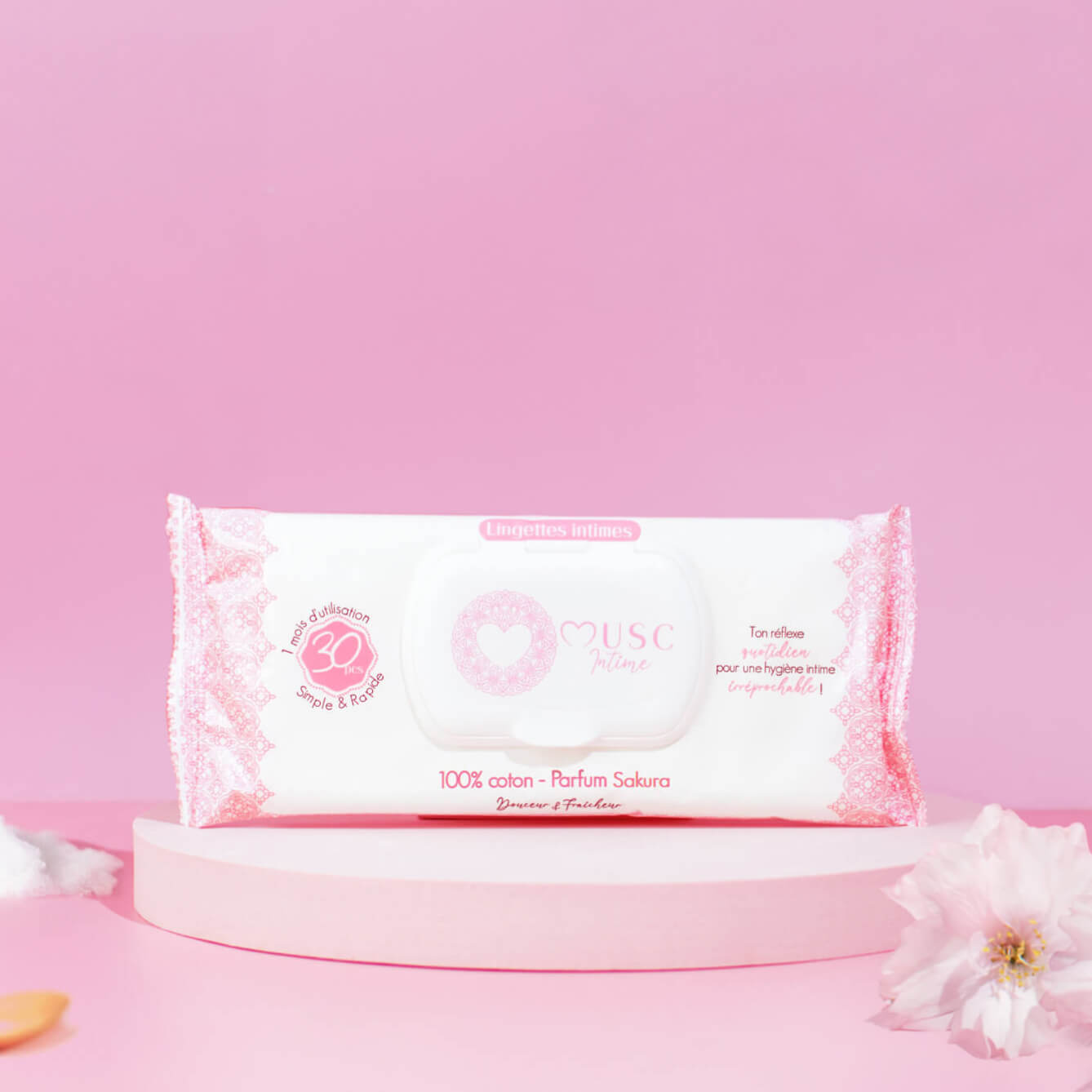 Lingettes toilette Intime au Sakura - l'Innocente