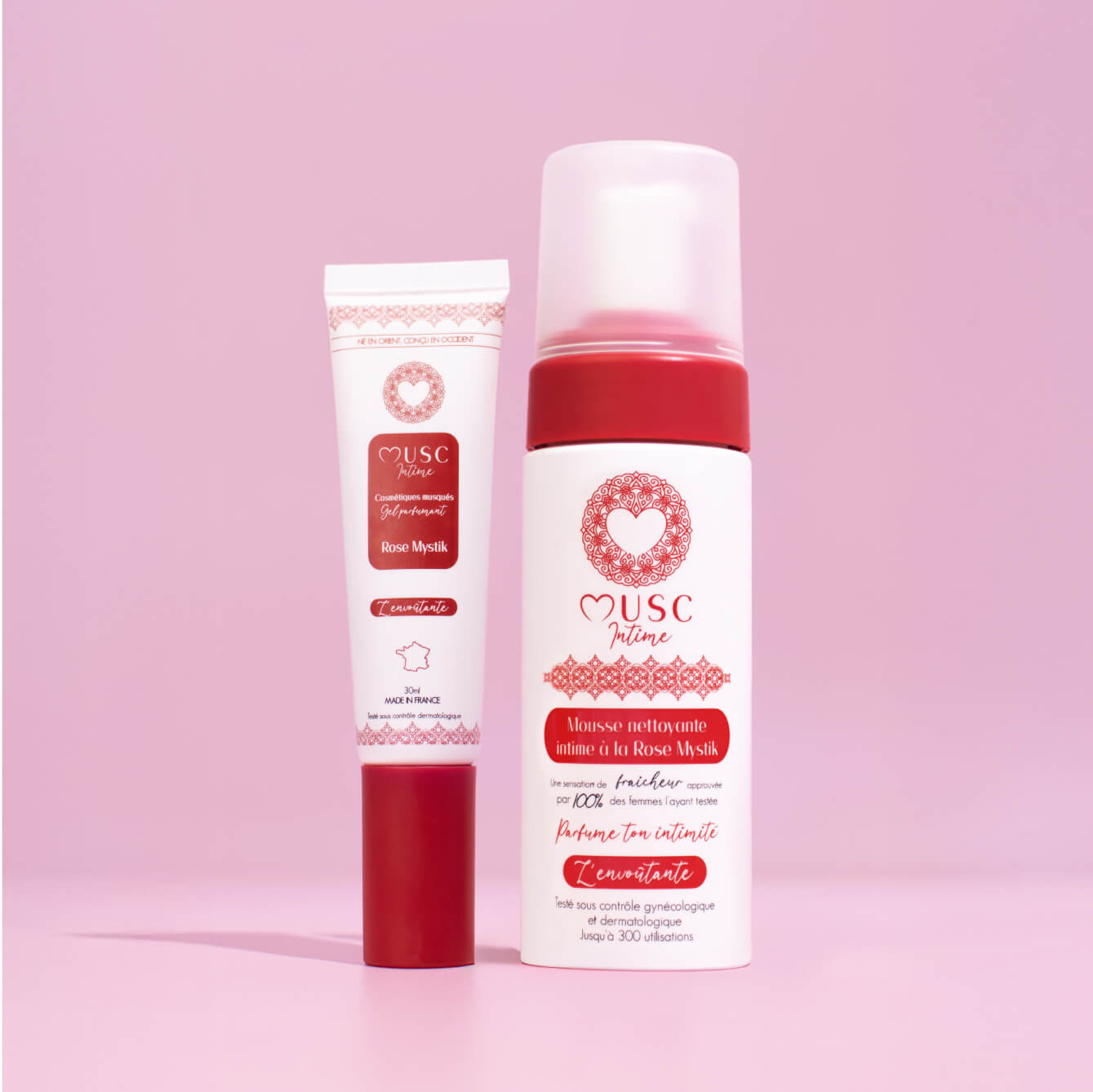 Gel Parfumant + Mousse nettoyante intime à La Rose Mystik