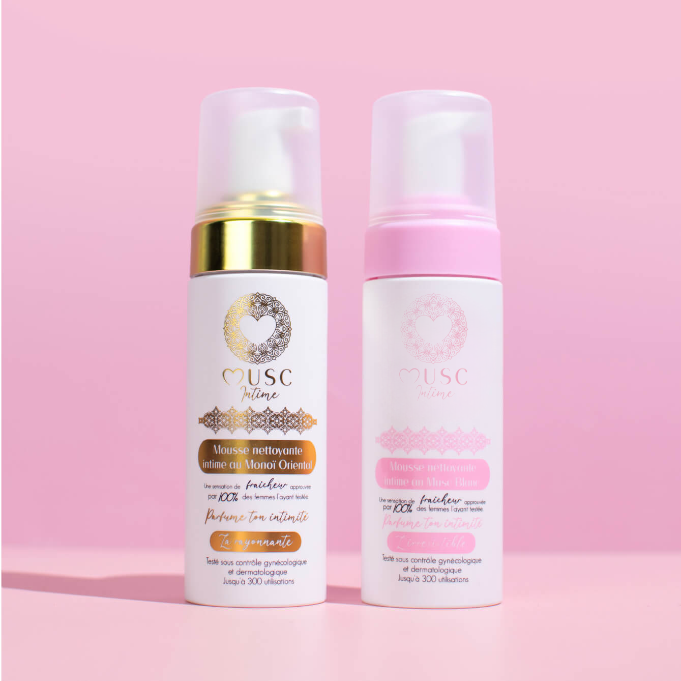 1 Mousse Monoï + 1 Mousse Musc Blanc