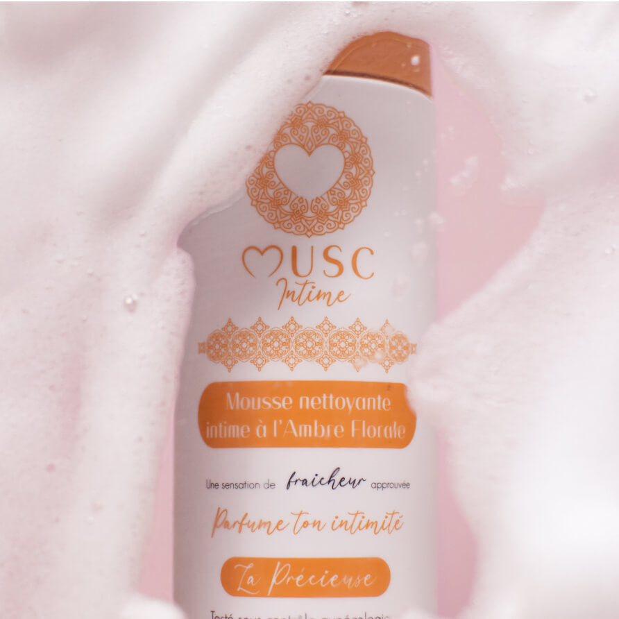 Mousse nettoyante Intime Amber Flower - la Précieuse