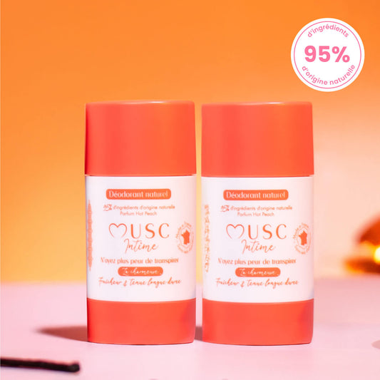 2 déodorants Hot Peach
