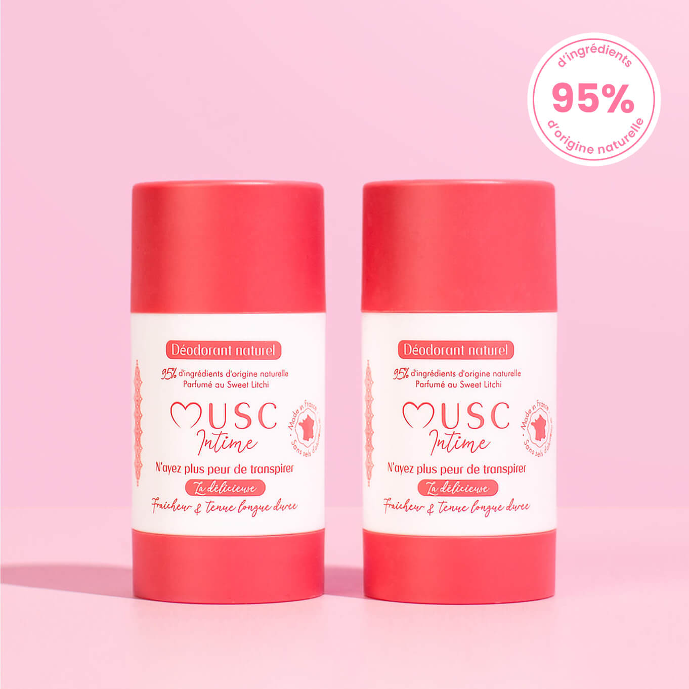 2 déodorants au Sweet Litchi