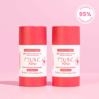2 déodorants au Sweet Litchi