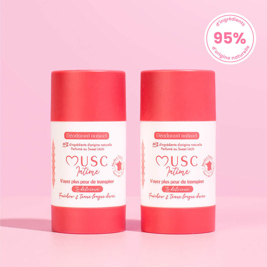 2 déodorants au Sweet Litchi