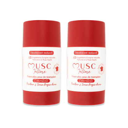 2 déodorants Rose Mystik
