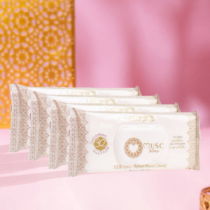 Lingettes toilette Intime au Monoï Oriental x120 - lot de 4