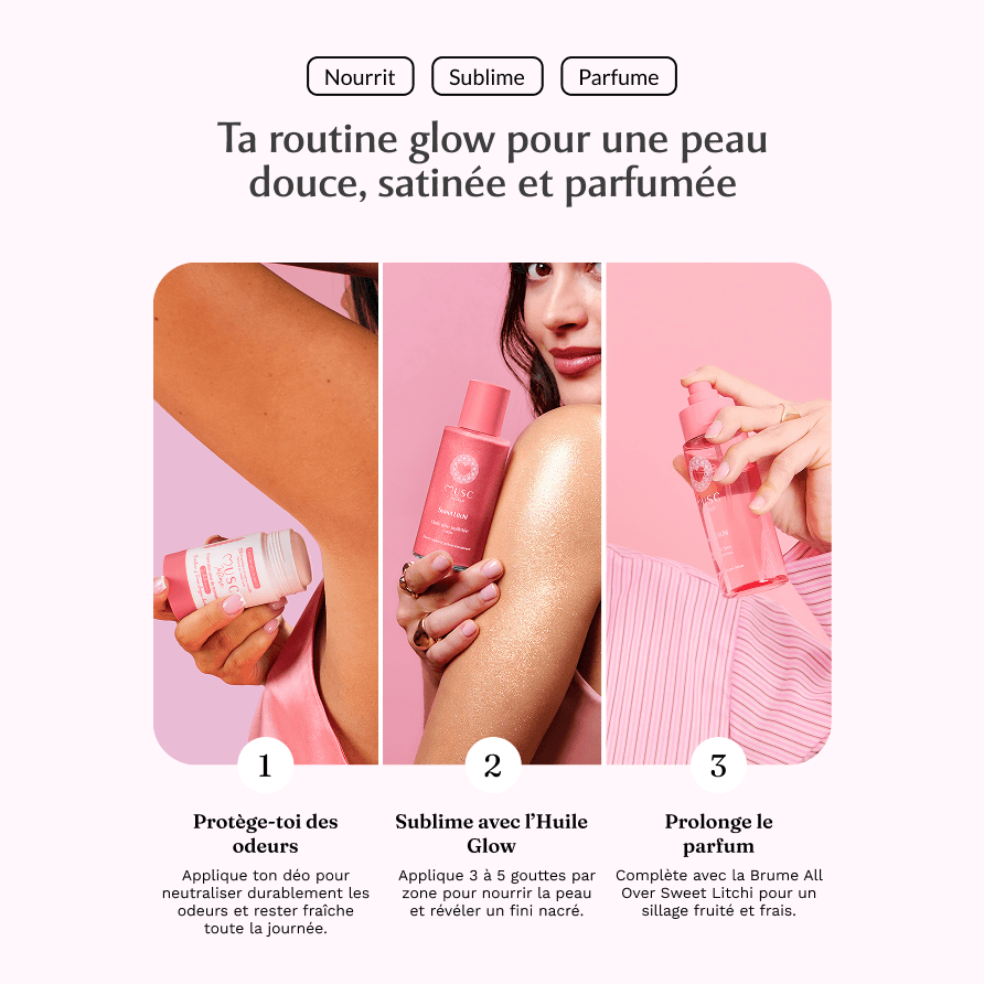 Huile Glow Pailletée Corps Sweet Litchi