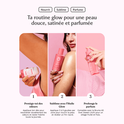 Huile Glow Pailletée Corps Sweet Litchi