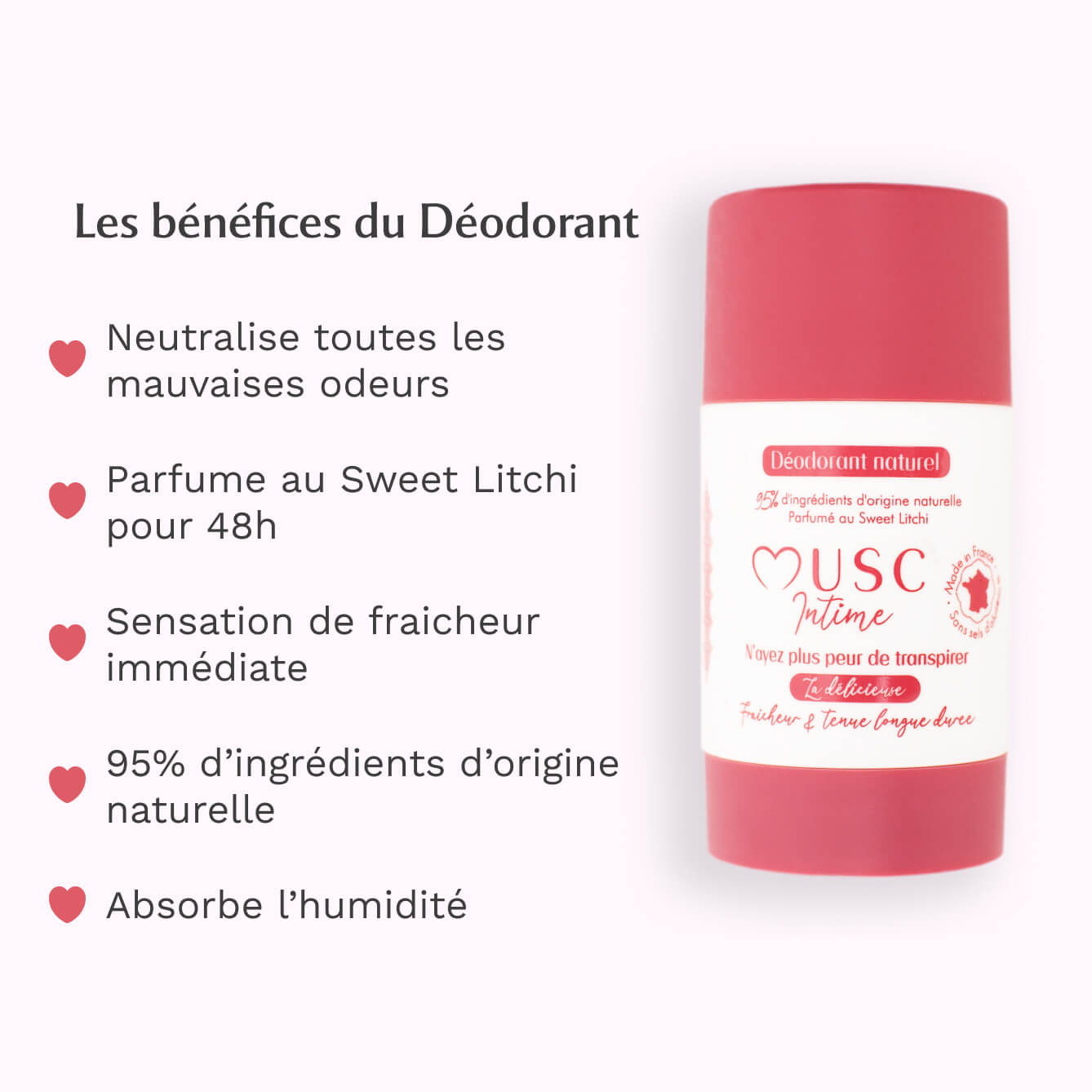 2 déodorants au Sweet Litchi