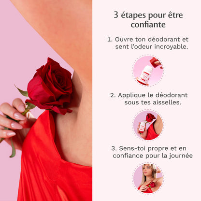 2 déodorants Rose Mystik