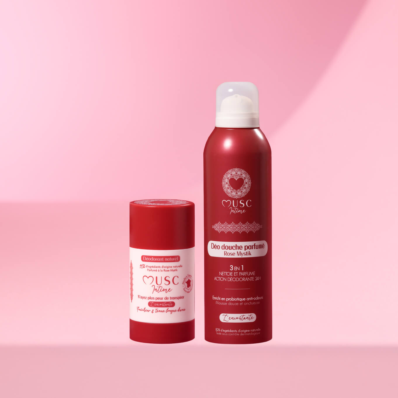 Déodorant solide et Déo douche à la Rose Mystik