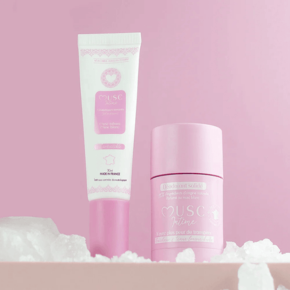 Déodorant solide + Gel Parfumant au Musc Blanc