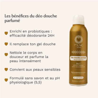 Déo douche parfumé Monoï Oriental - la Rayonnante