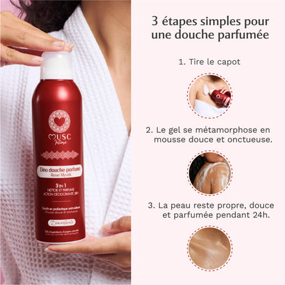 Déo douche parfumé Rose Mystik - l'Envoûtante