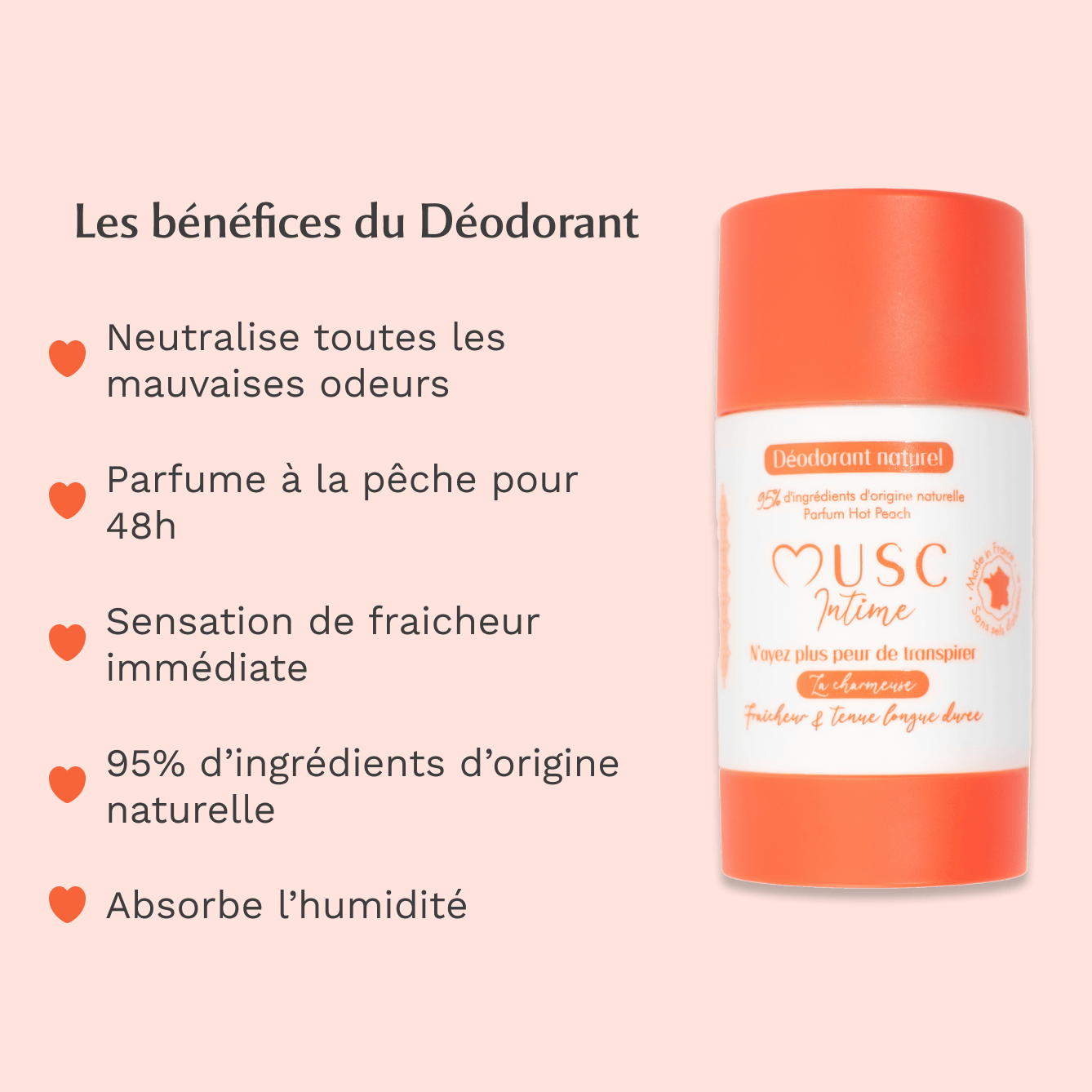 Déodorant Solide Hot Peach