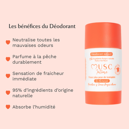2 déodorants Hot Peach