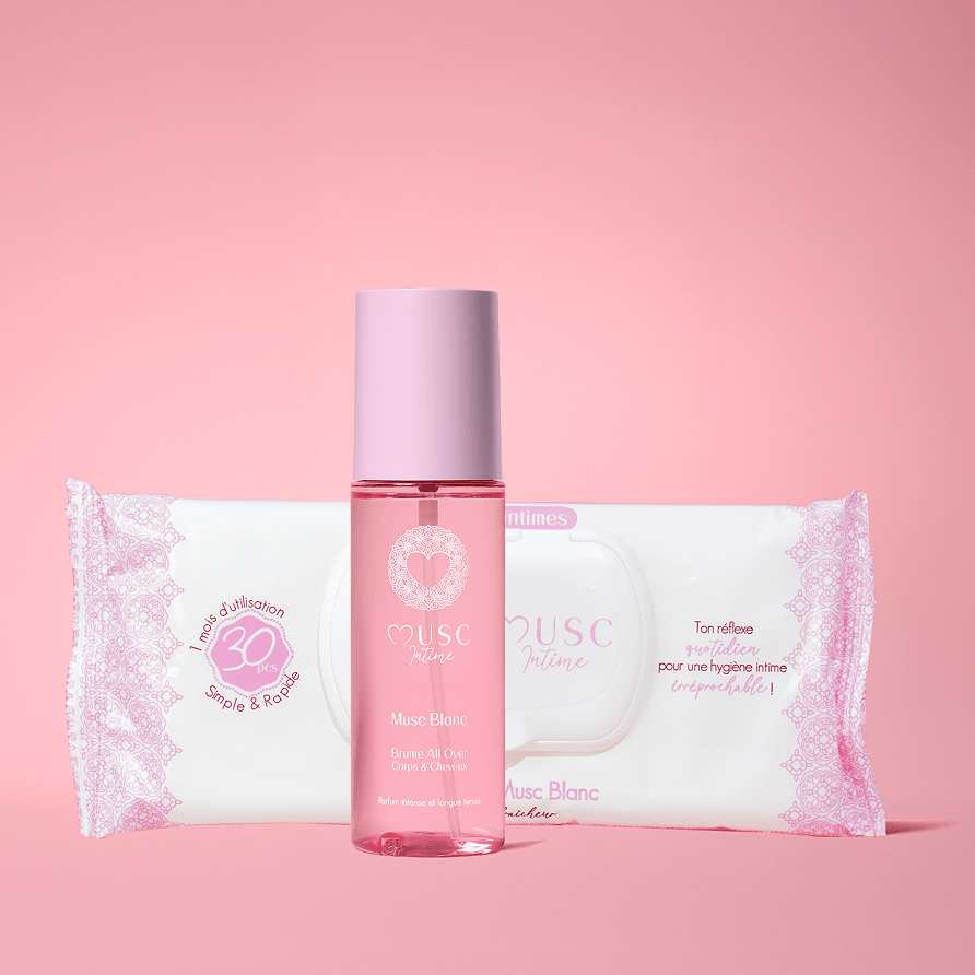 Duo Brume et Lingettes au Musc Blanc