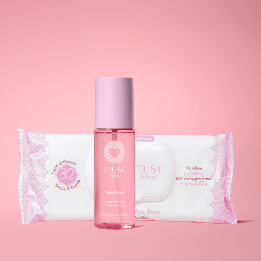 Duo Brume et Lingettes au Musc Blanc