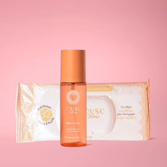 Duo Brume et Lingettes à l'Amber Flower