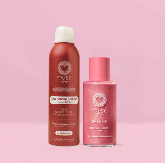 Le Kit Douche Pailleté Sweet Litchi