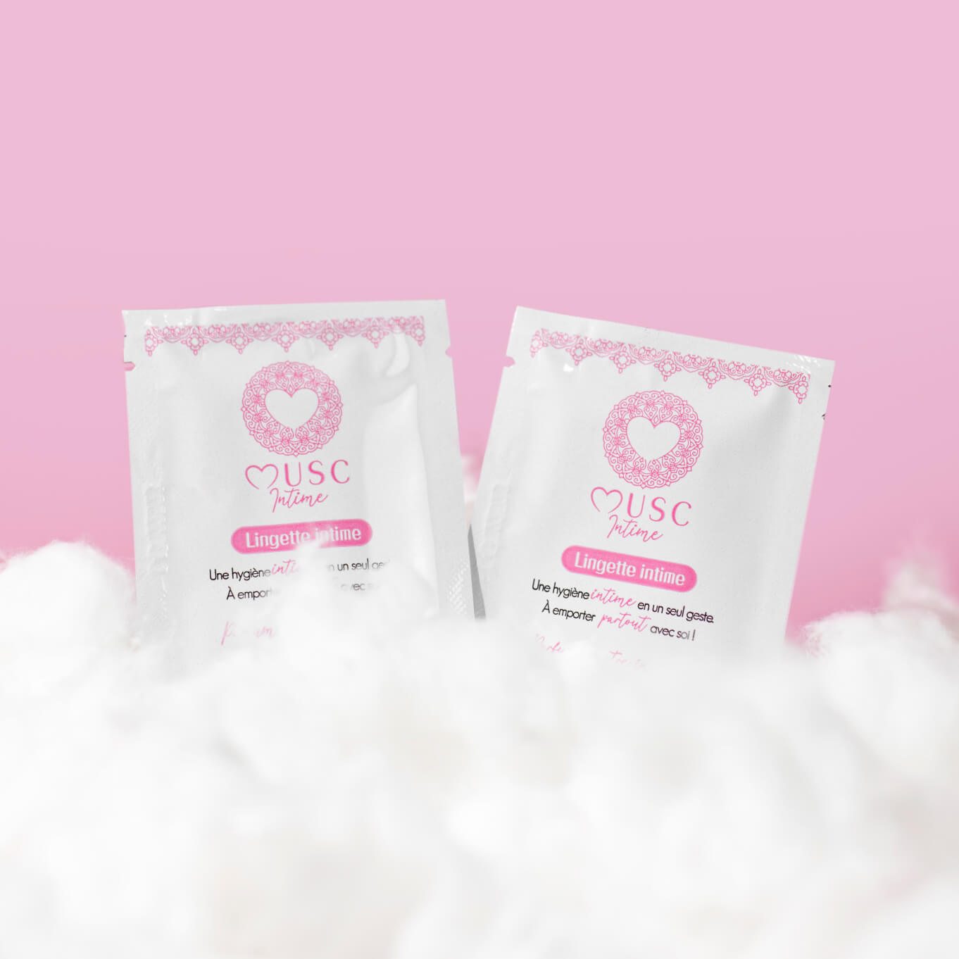 Lingettes toilette Intime au Musc Blanc - l'Irrésistible