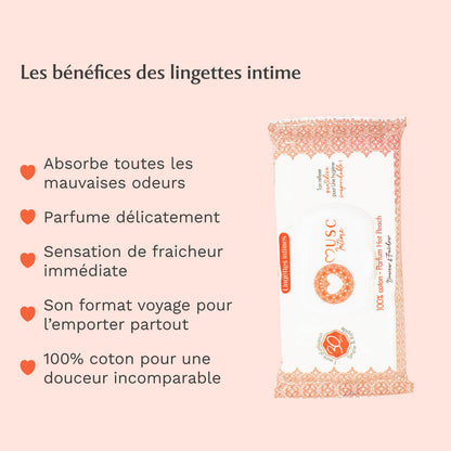 Lingettes toilette Intime Hot Peach - la Charmeuse