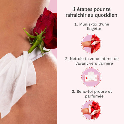 Lingettes toilette Intime Rose Mystik - l'Envoûtante
