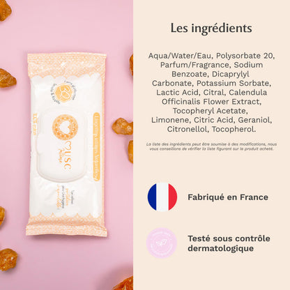 Lingettes toilette Intime Amber Flower - la Précieuse