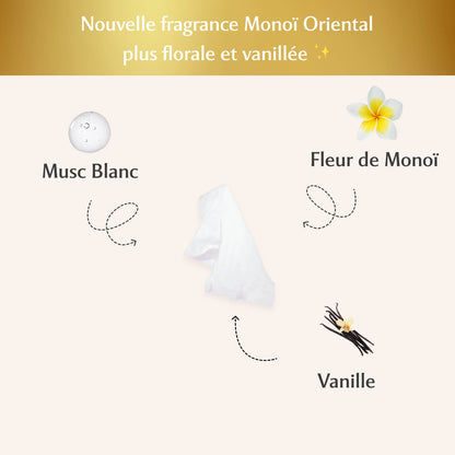 Lingettes toilette Intime au Monoï Oriental - la Rayonnante