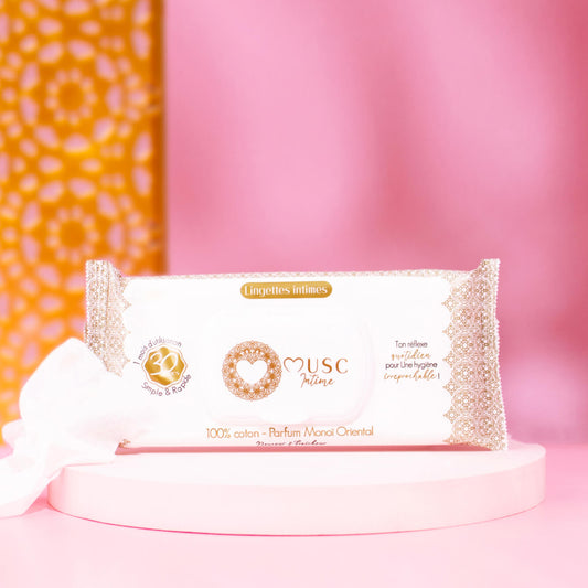 Lingettes toilette Intime au Monoï Oriental - la Rayonnante