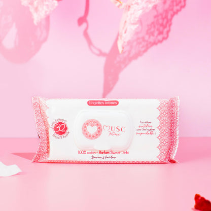 Lingettes toilette Intime au Sweet Litchi - la Délicieuse