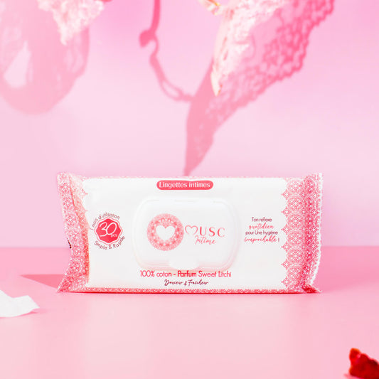 Lingettes toilette Intime au Sweet Litchi - la Délicieuse