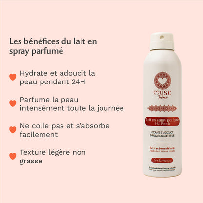 Lait en spray parfumé Hot Peach - la Charmeuse