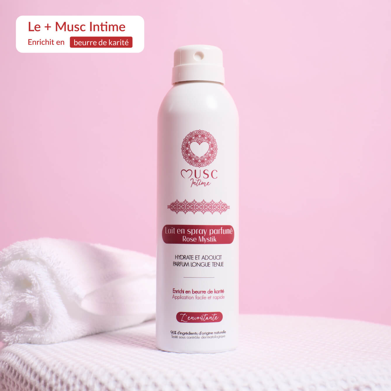 Lait en spray parfumé Rose Mystik - l'Envoûtante