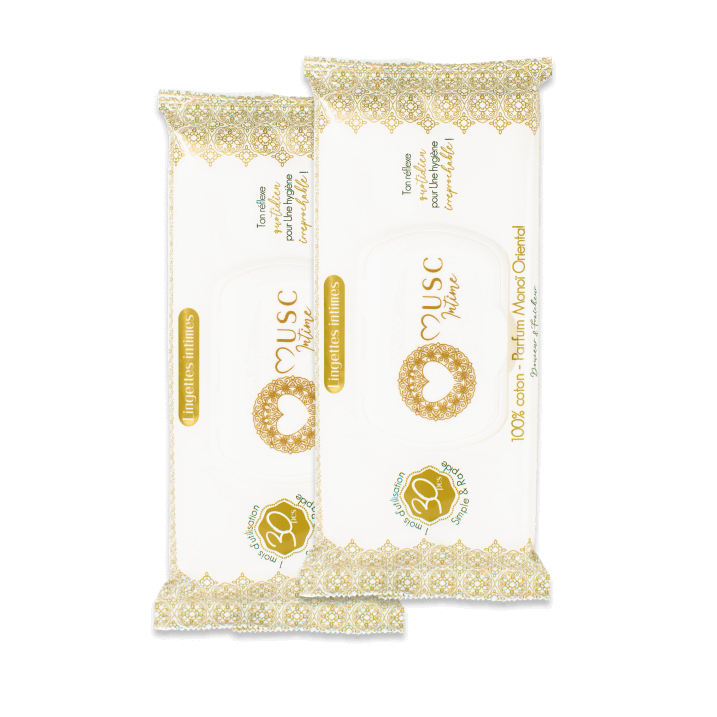 Lingettes toilette Intime au Monoï Oriental - la Rayonnante