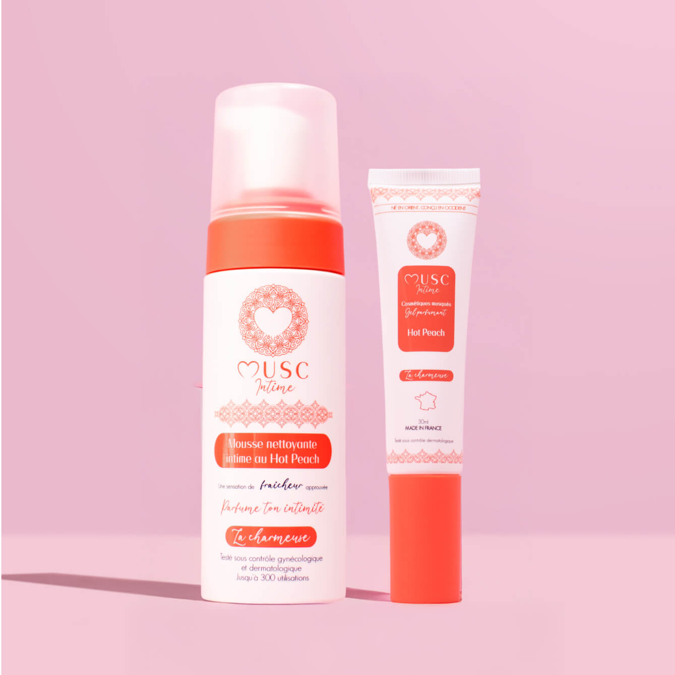 Gel Parfumant + Mousse nettoyante Hot Peach