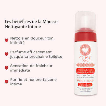 Mousse nettoyante Intime Rose Mystik - l'Envoûtante
