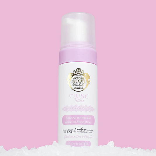 Mousse nettoyante intime au Musc Blanc (150ml)