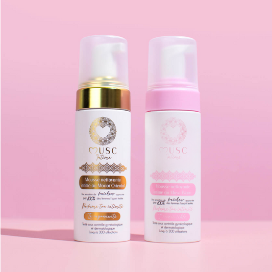 1 Mousse Monoï + 1 Mousse Musc Blanc