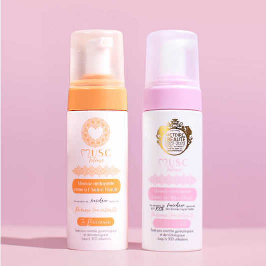 1 Mousse Amber Flower + 1 Mousse Musc Blanc