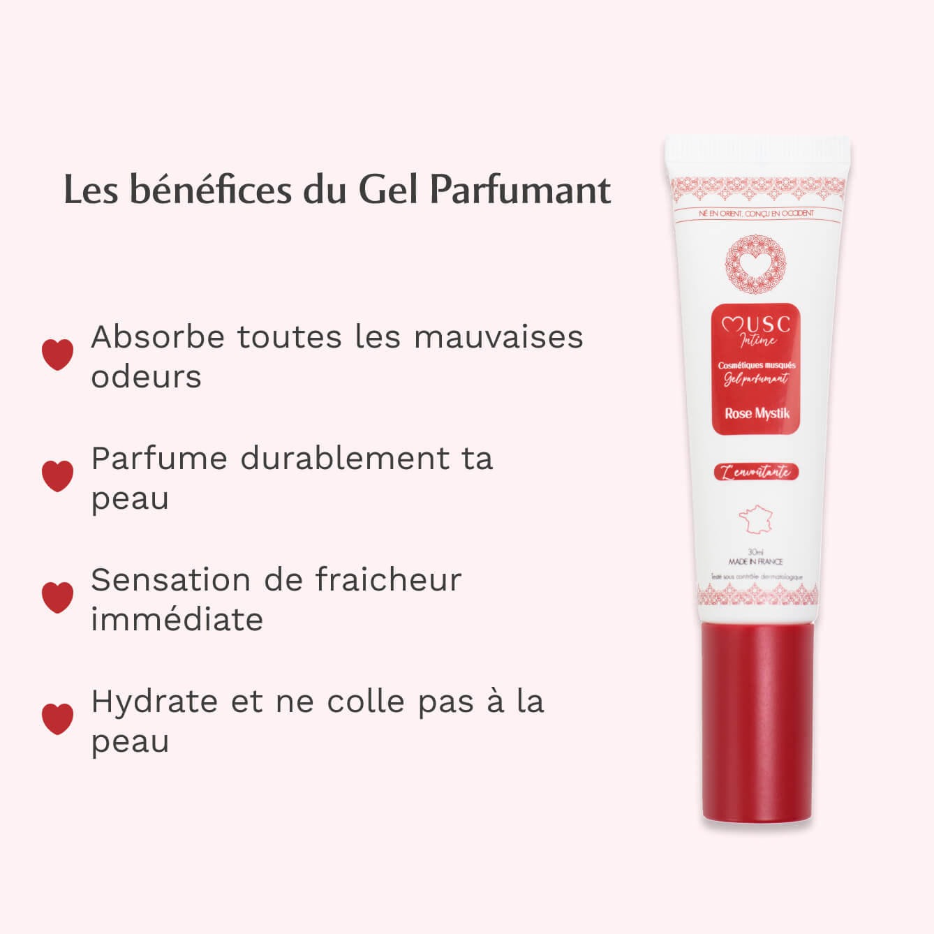 Lingettes toilette Intime et Gel parfumant à la Rose Mystik