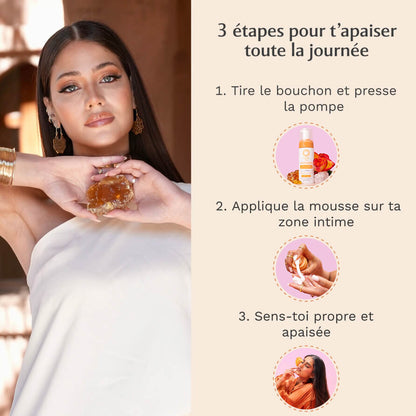 Mousse nettoyante Intime Amber Flower - la Précieuse