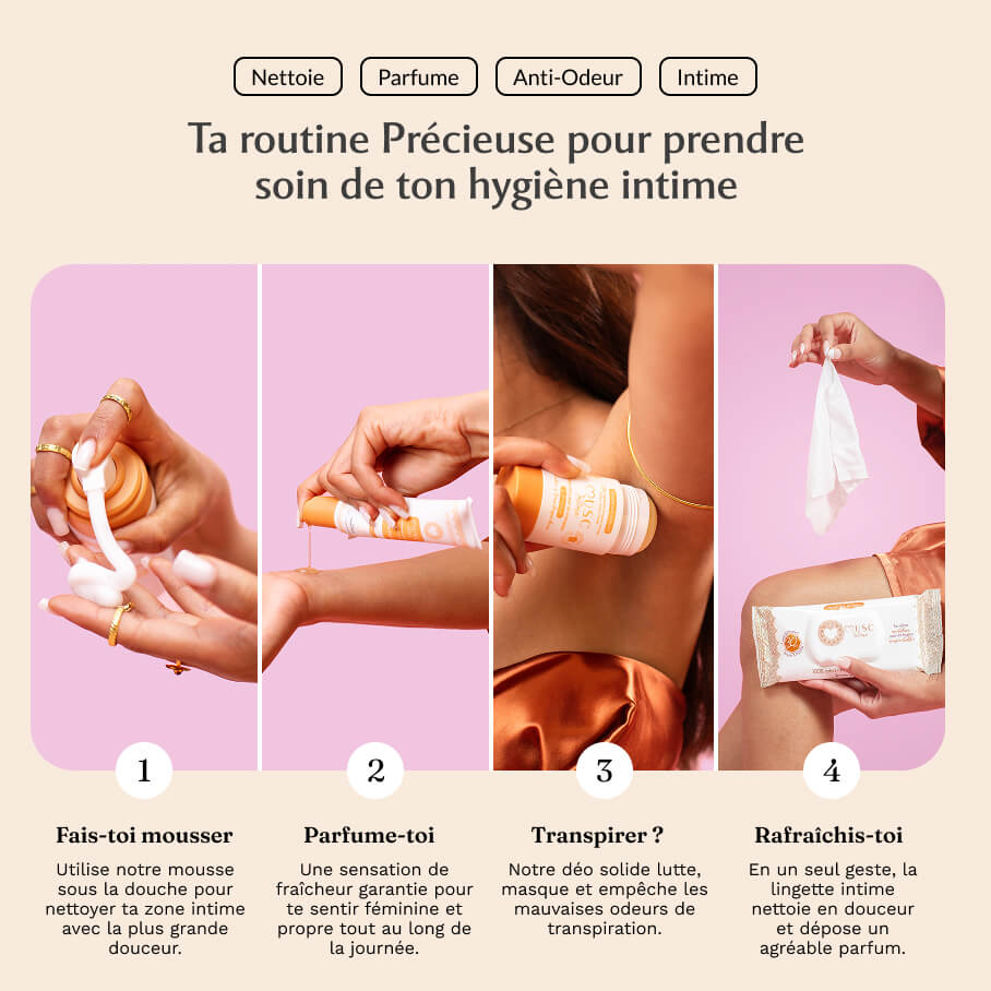 Mousse nettoyante Intime Amber Flower - la Précieuse