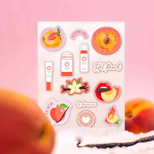 Planche Stickers Hot Peach