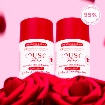 2 déodorants Rose Mystik