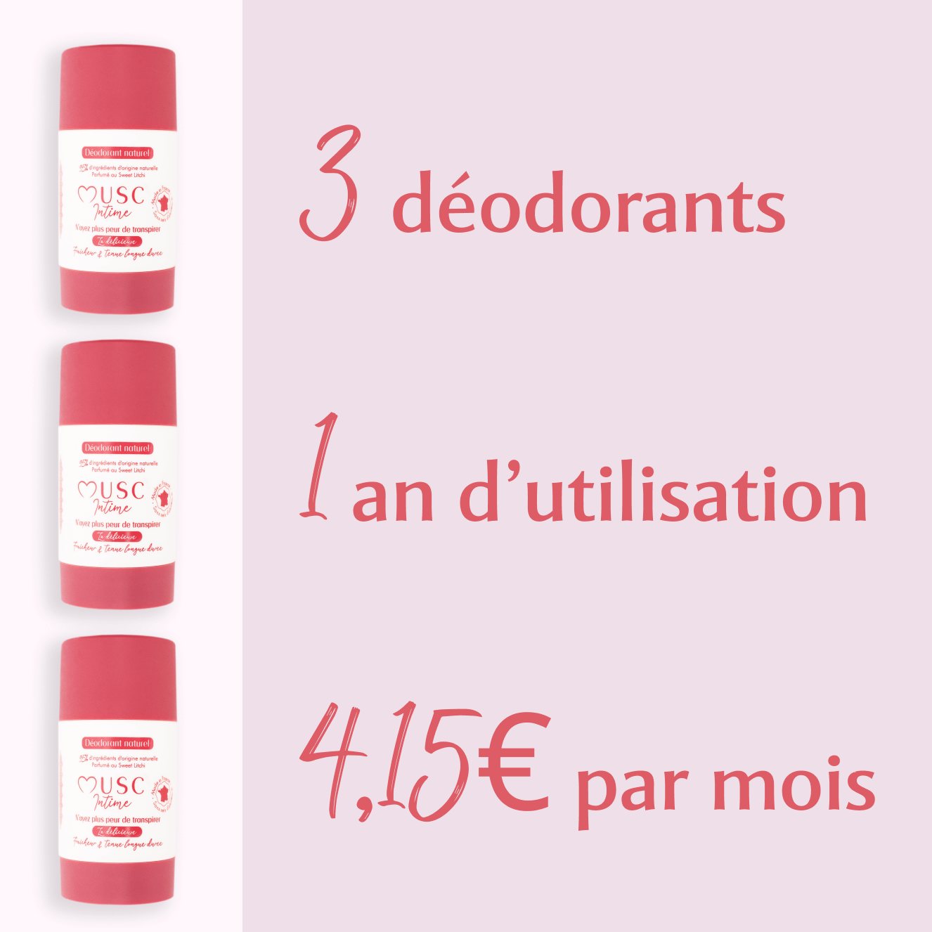 Déodorant Solide Sweet Litchi