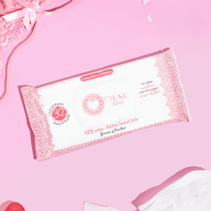 Lingettes toilette Intime au Sweet Litchi - la Délicieuse