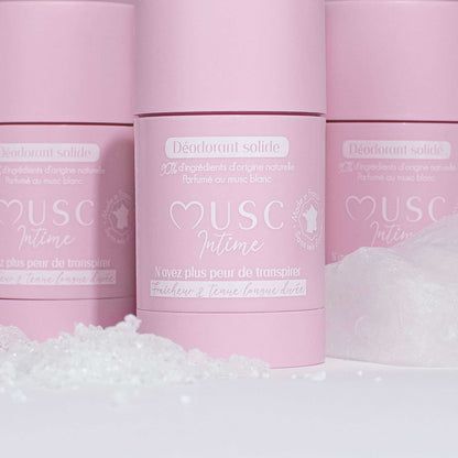 2 déodorants au Musc Blanc