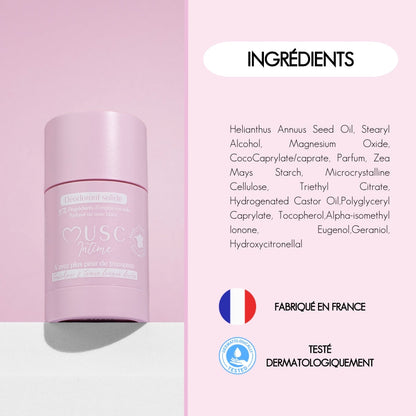 Déodorant solide au Musc Blanc