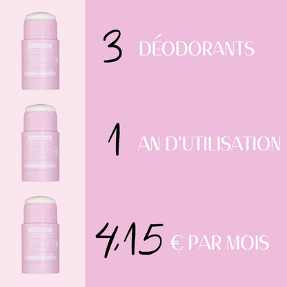 2 déodorants au Musc Blanc